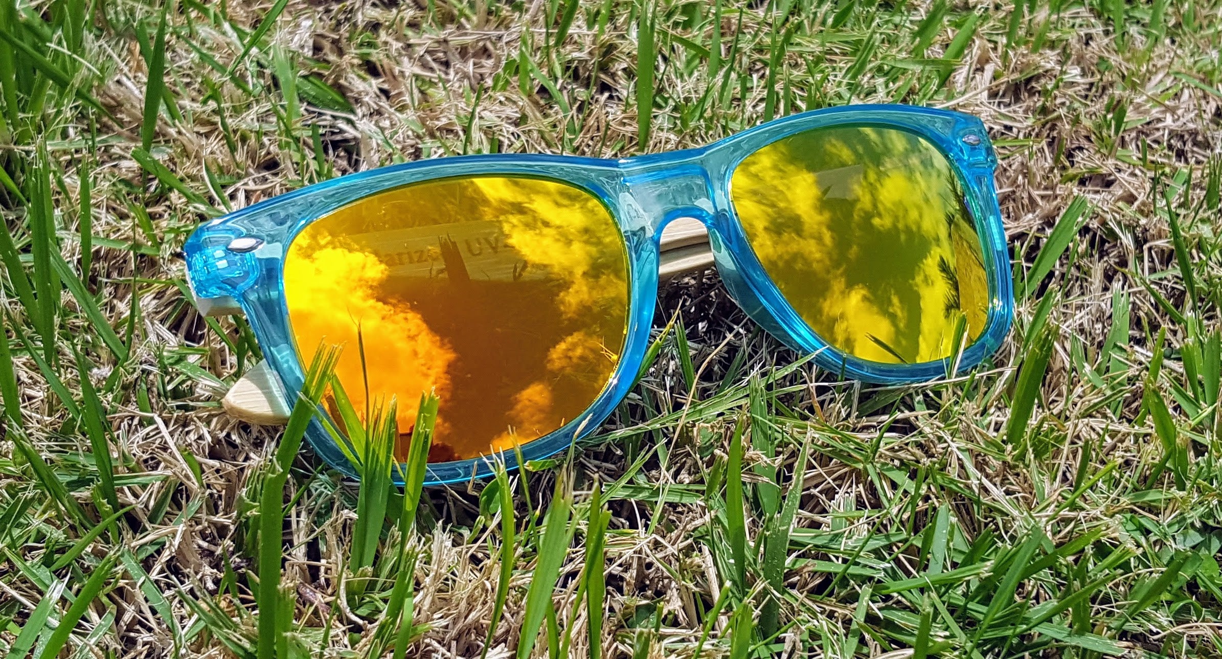 Orange "Miami" Polarized Eco-Friendly Sunglasses