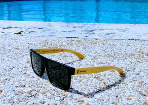 Black "Square" Polarized Eco-Friendly Sunglasses