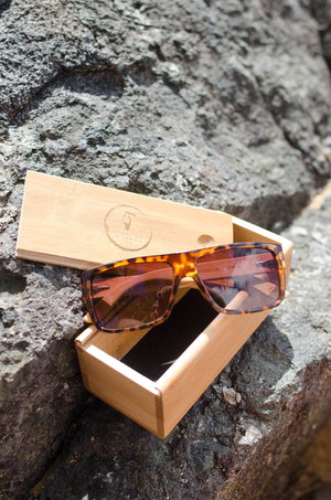 Tortoise "Square" Polarized Eco-Friendly Sunglasses