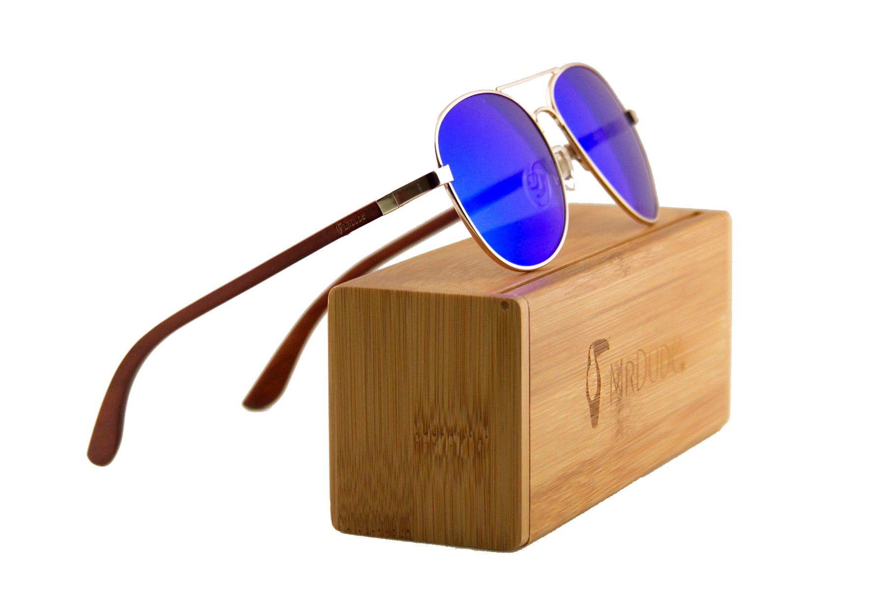 Blue "Aviator" Polarized Sunglasses