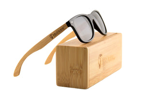 Black "Wayfarer" Polarized Eco-Friendly Sunglasses