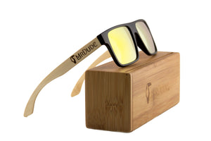 Orange "Square" Polarized Eco-Friendly Sunglasses
