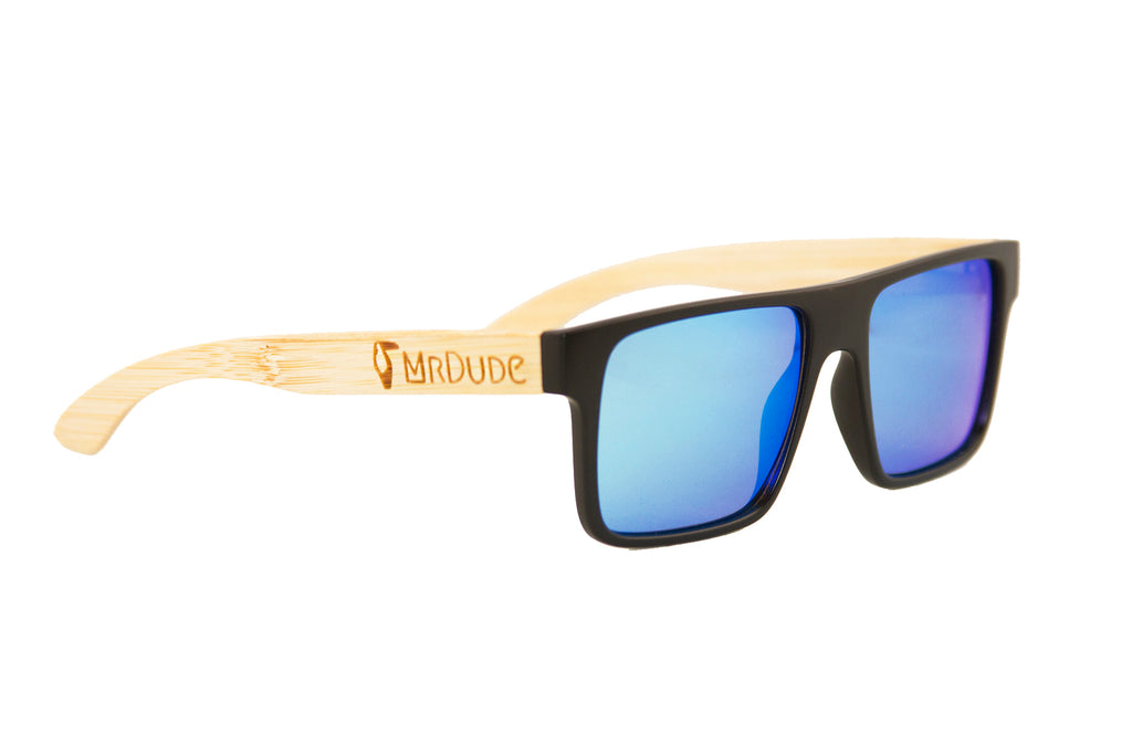 Blue "Square" Polarized Eco-Friendly Sunglasses